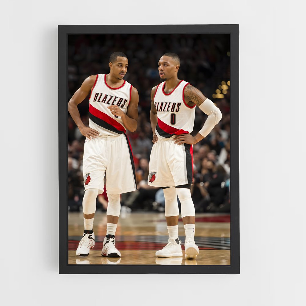 Poster Duel sur le Terrain – affiche Basketball (vue 2)